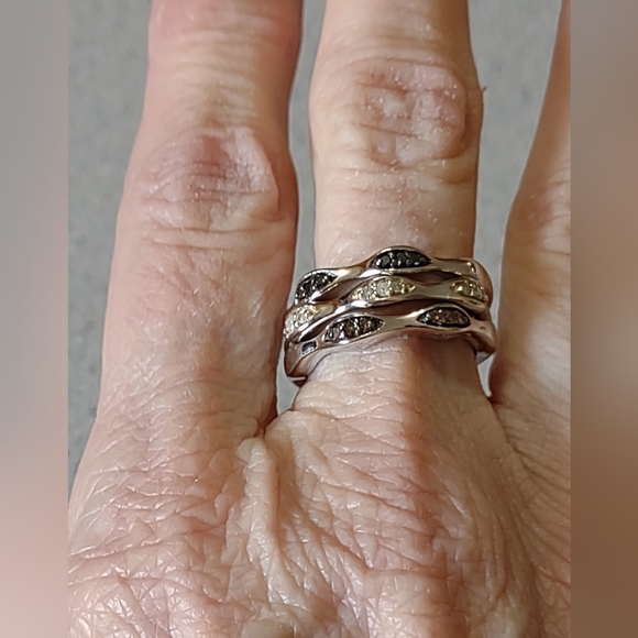 Sterling+Diamonds Stackers(8) - Picture 7 of 7